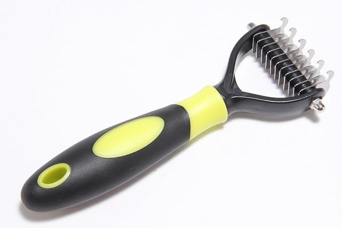 Pet Knotting Comb Dog Cleaning Shedding Knot Comb Quick Knot Removal Floating Hair Pet Supplies (Yellow-black)