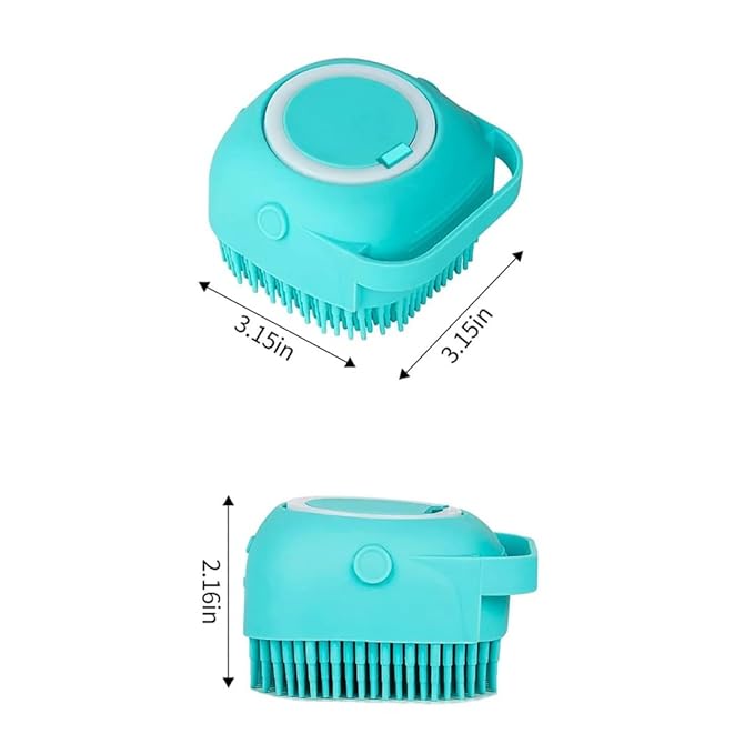 Dog Bath Brush - Dog Grooming Supplies, Puppy Essentials, Dog Grooming Pet Brush, Dog Bath Scrubber, Silicone Scrubber, Dog Care - Puppy Shampoo & Dog Comb, Dog Accessories, Dog Supplies for Dog Wash