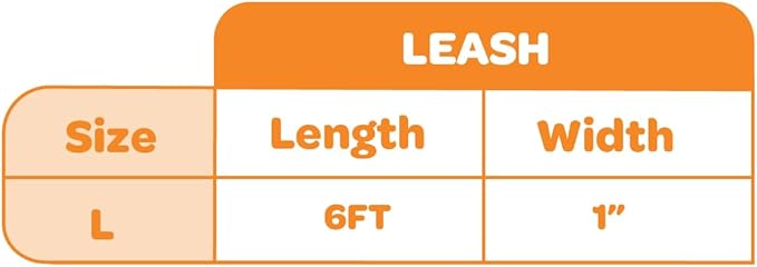 Voyager Reflective Dog Leash with Neoprene Handle, 6ft Long, Supports Small, Medium, and Large Breed Puppies, Cute and Heavy Duty for Walking, Running, and Training - Orange, L