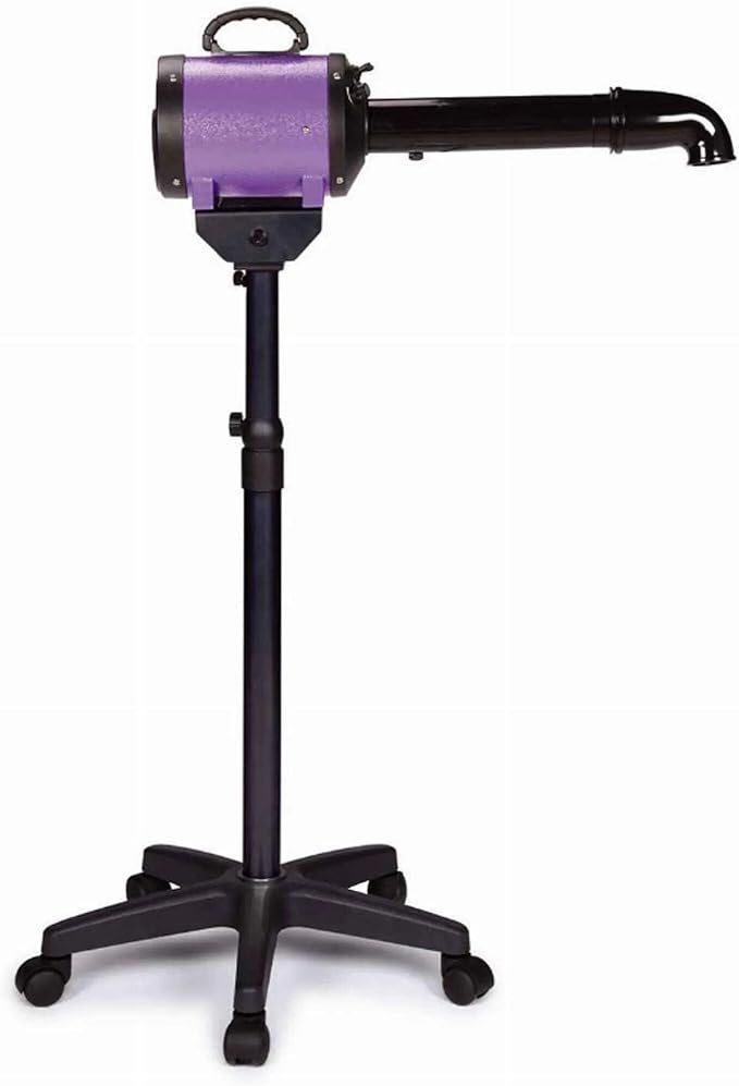 Pet Edge Master Equipment FlashDry Blue Pet Dryer with Vertical Rolling Stand – Fast Dryer Works with All Types of Coats