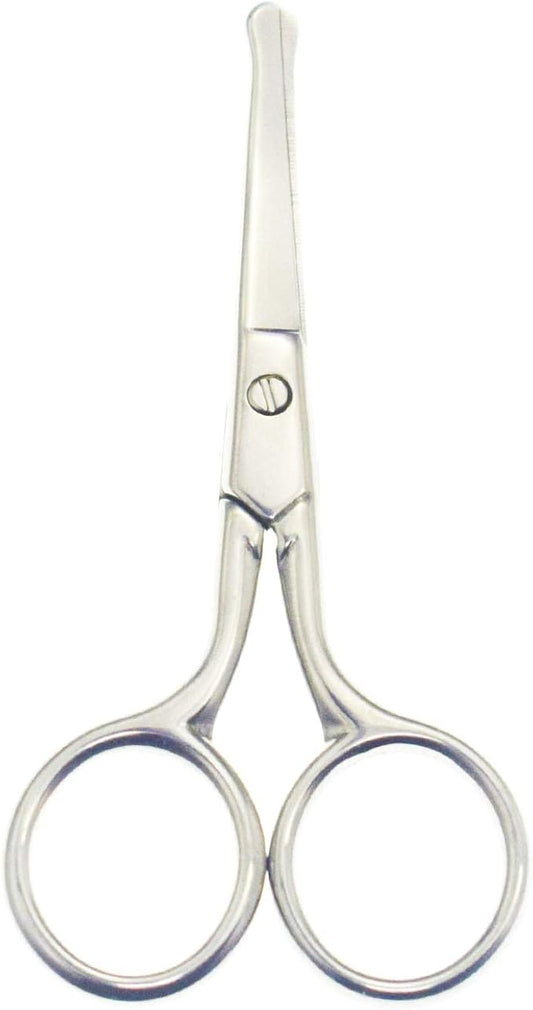 3.6 Inch Silent Pet Grooming Tiny Safety Curved Scissors for Cats & Dogs - Quiet Alternative to Electric Clippers for Sensitive Pets