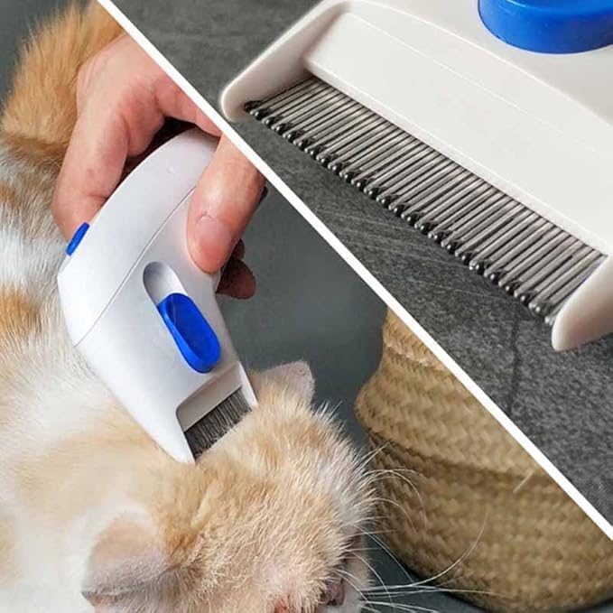 Pet Comb, Grooming Comb Brush for Dogs Cats Effective Remove (BEEP)
