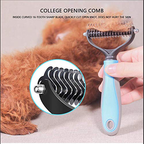 pets grooming tools (PPGT-002 pink) Premium Pet Dematting Comb – Exceptional Grooming Accessory for Pets