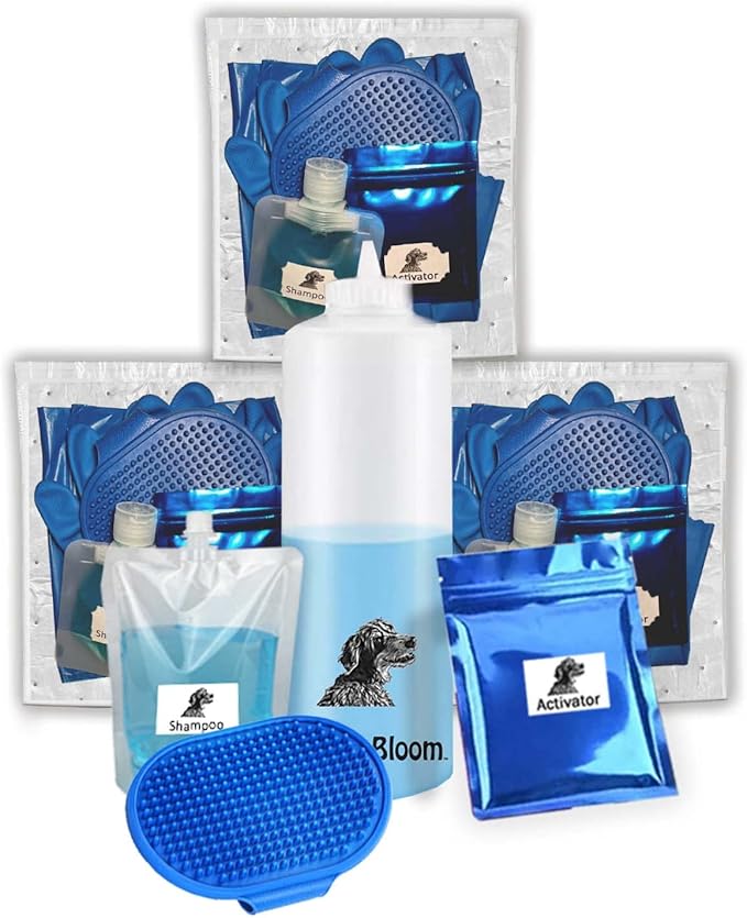 UpBloom - Benny's Best Pet Skunk and Odor Eliminator Shampoo Deodorizer Kit Buddy - Dog, Cat and Pet Skunk Shampoo and Accessories - Bathing Supplies and Odor Remover Products for Smelly Dogs and Cats