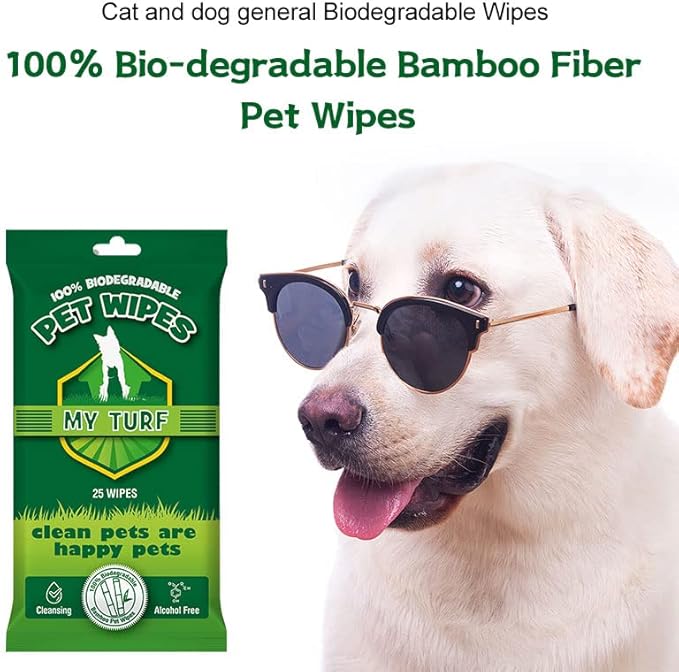 Unscented Dog Wipes – 25 pcs Pet Wipes for Paw Face Ears and Butt – Cat & Dog Wipes Cleaning – Kitten and Puppy Grooming Bath Wipes 6x8 Inch