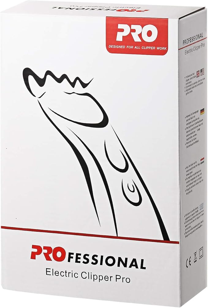 Mudder Electric Goat Clipper 12V High Power Dog Shaver Clipper for Grooming Low Noise Plug-in Pet Trimmer Grooming Clipper with 4 Guide Comb 1 Replacement Cutter Head 1 Cleaning Brush (Black)