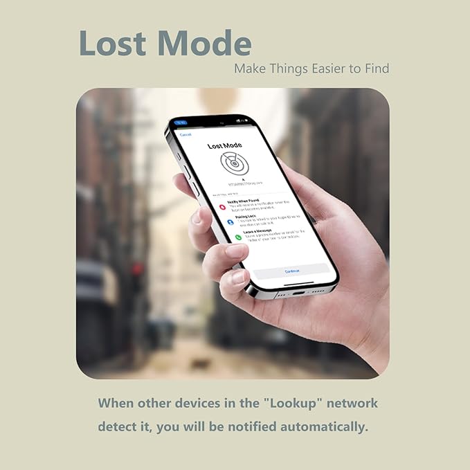 Silicone Bell Cat Tracker, Locator for Pets Only iOS, Location Tracking Collar for iOS, Works Worldwide with Any Collar, No Other Fees, Huthur Tag