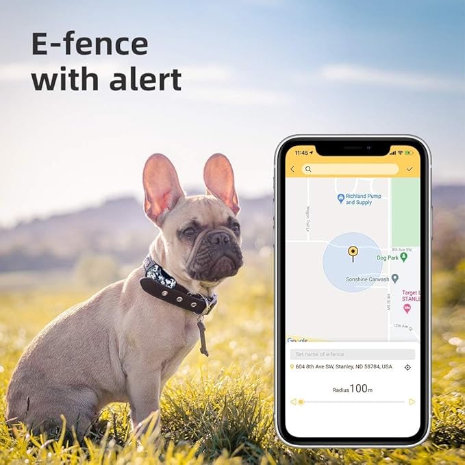 G20 GPS Pet Tracker, 30 Days Battery Life, Light Weight Compact GPS Tracker for Cat and Dog (Blue camo)