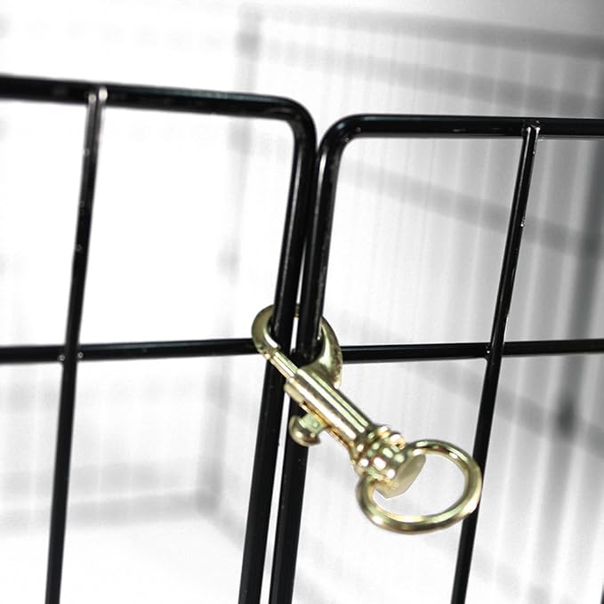 ValuPlanet Epoxy Folding Dog Exercise Pen, 30-Inch, Black