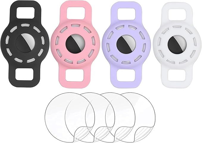 Pet Silicone Protective Case for Apple Airtag GPS Finder Dog Cat Collar Loop,GPS Pet Tag,Anti Scratch Cat Tag Holder,Air Tag Cover for Apple Labels,Cat GPS Tag Protects Device Anti-Lost Anti-Scratch