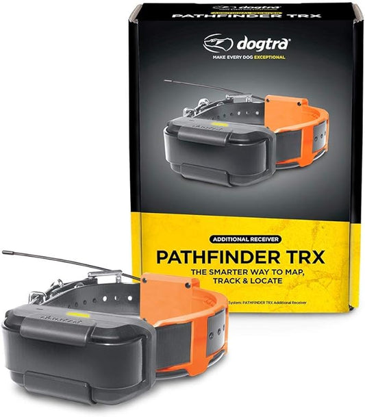 Dogtra Pathfinder TRX Additional Receiver 9-Mile 21-Dog Expandable Waterproof Smartphone GPS-Only Tracking Collar with 2-Second Update Rate, No Subscription Fee, Free Satellite Map