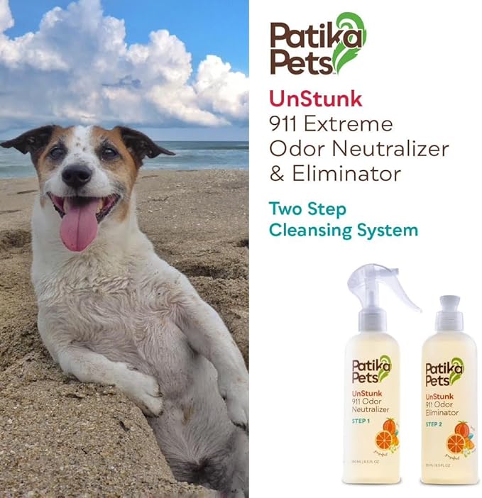 UnStunk 911 Odor Neutralizer and Odor Eliminator for Extreme Pet Odors, 2 Bottles of 8.5 Fl Oz