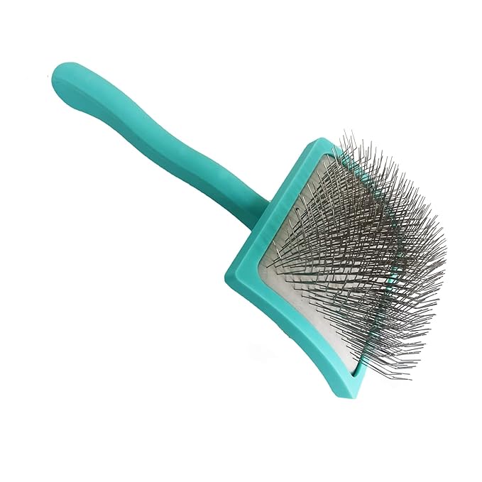 Slicker Brush for Long Haired Dogs - Poodles, Golden Doodles - Large Dog Pet Grooming Wire Brush and Deshedding