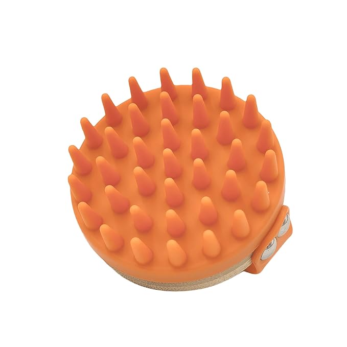 Dog Bath Brush | Dog Shampoo Brush | Dog Scrubber for Bath | Dog Washing Brush with Handle | Pets Deshedding & Massaging for Long & Short Haired Dogs and Cats