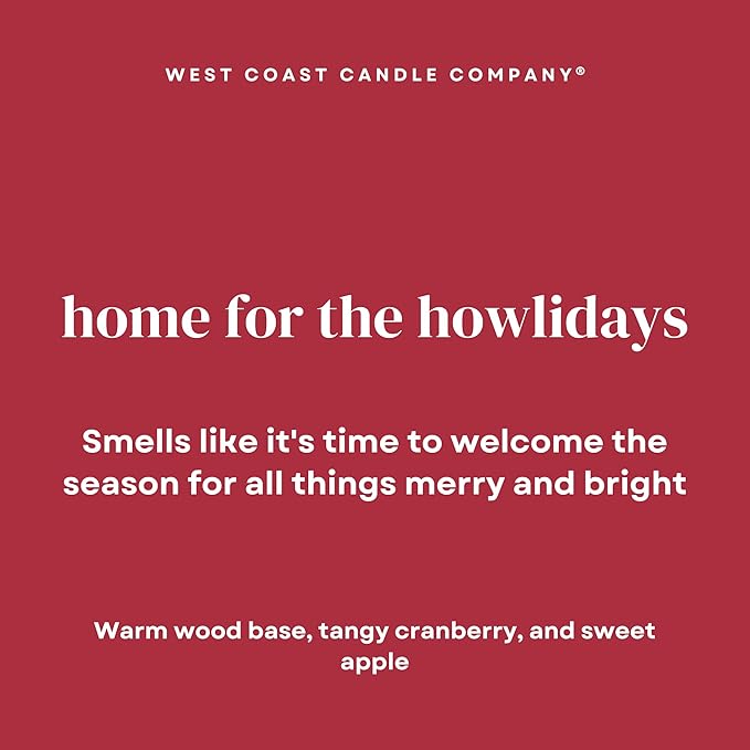 Home for The Howlidays - All Natural, Non-Toxic, Pet Odor Eliminator Pure Soy Wax Melts - Dog & Cat Safe, Veterinarian Approved