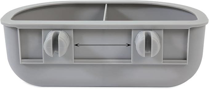 Petmate Vari Dog Kennel 36" and Petmate Double Diner Kennel Bowl, Gray, Small