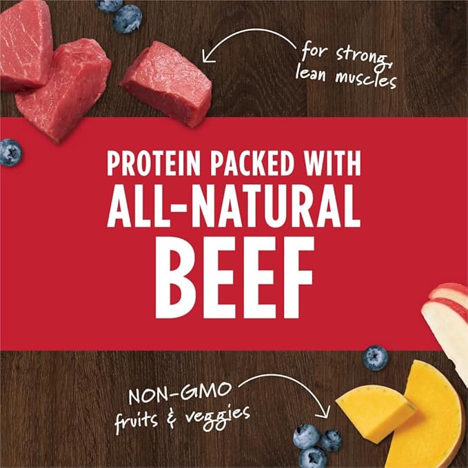 Instinct Raw Boost Mixers Freeze Dried Dog Food Toppers For Dry Food, Grain Free Dog Food Toppers with Beef For Dogs, 6 oz
