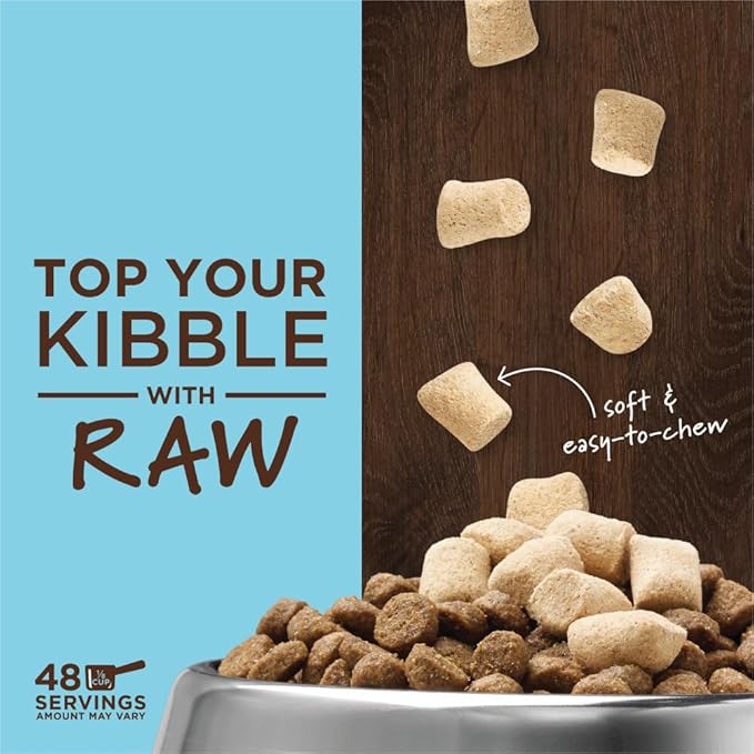 Instinct Raw Boost Mixers Freeze Dried Dog Food Toppers for Dry Food, Grain Free Dog Food Toppers with Turkey for Dogs - Tranquility, 12.5 oz