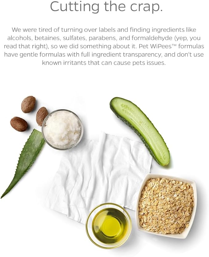 Pet Parents® Pet WiPees™ Dog All Purpose + Allergy Dog Wipes, Pet Wipes for Dogs, Puppy Wipes & Paw Wipes, Large Dog Wipes (100 Count (Pack of 2), Calming)