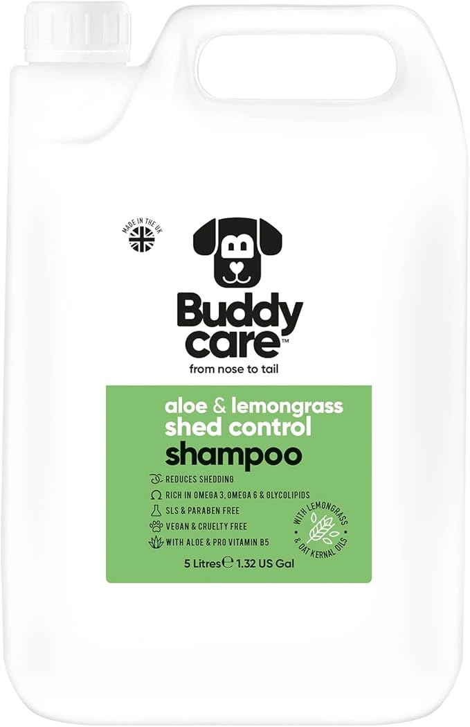 Shed Control Dog Shampoo Aloe & Lemongrass Scented | with Aloe Vera and Pro Vitamin B5 (169.07oz)