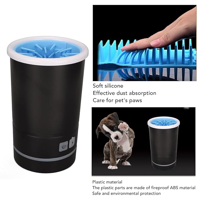 Rechargeable Automatic Dog Paw Cleaner,Dog Paw Cleaner,Electric Automatic Dog Paw Washer Fast Efficient,Portable Pet Paw Cleaner,for Home Pet Shop, automatic paw cleaner dog for dogs treadmill wa
