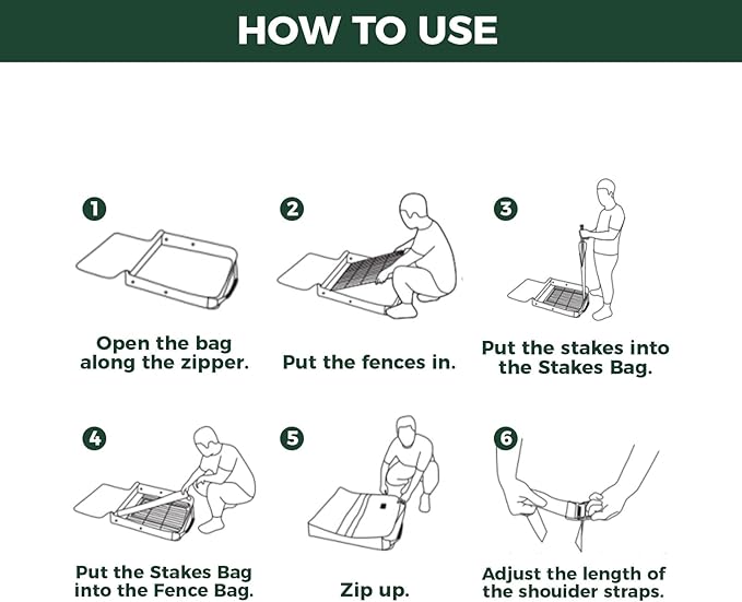 FXW Specialized Dog Playpen Storage Bag (Not Suitable for Other Brands), Designed for RV Trips, Fits 24" H 8 Panels and 9 Stakes│Patented