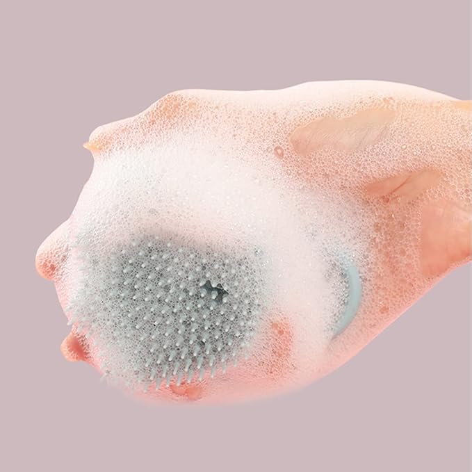 Dog Cat Bath Brush Comb Shampoo Dispensing Massage Bathing Shower Brush Scrubber Soft Silicone for Cleaning Short Long Haired Dogs and Cats