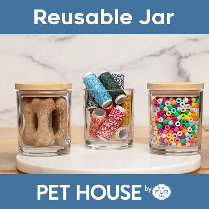 Pet House 9 oz Ocean Driftwood Scented Pet Odor Candle, Clean Burning, Long Lasting, Plant Based Spring, Summer Scented Soy Candle, 60 Hour Burn Time