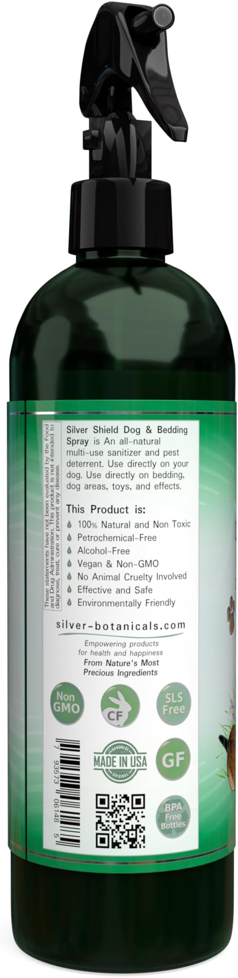 Silver Shield Dog & Bedding Spray | All Natural Colloidal Silver Dog Hygiene Spray