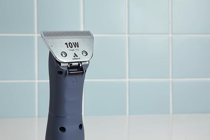 Andis 561460 ceramicEDGE #10W Fine Wide Blade, Small Animal and Pet Grooming, Detachable Replacement Blade, Long Lasting, Stainless Steel
