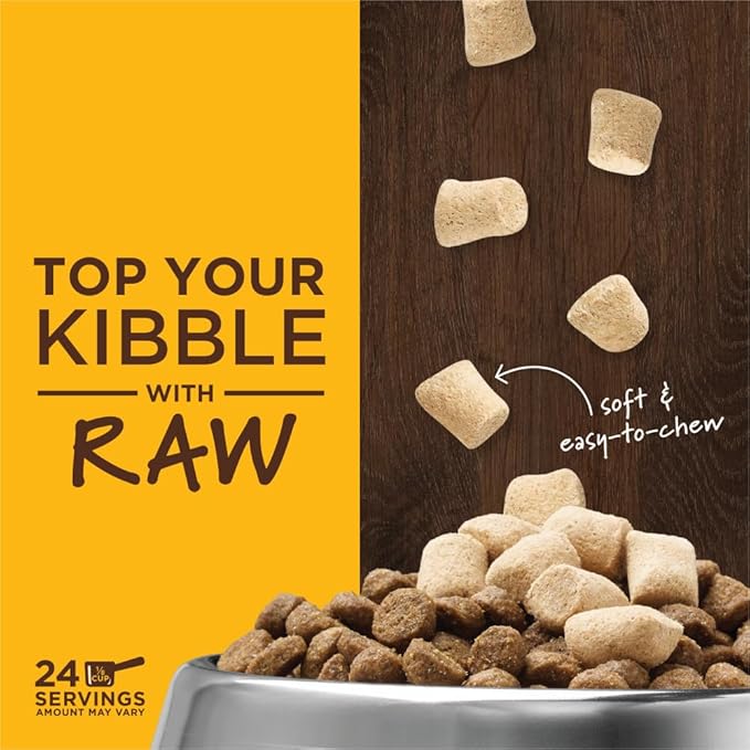 Instinct Raw Boost Mixers Freeze Dried Dog Food Toppers For Dry Food, Grain Free Dog Food Toppers with Chicken For Dogs, 6 oz