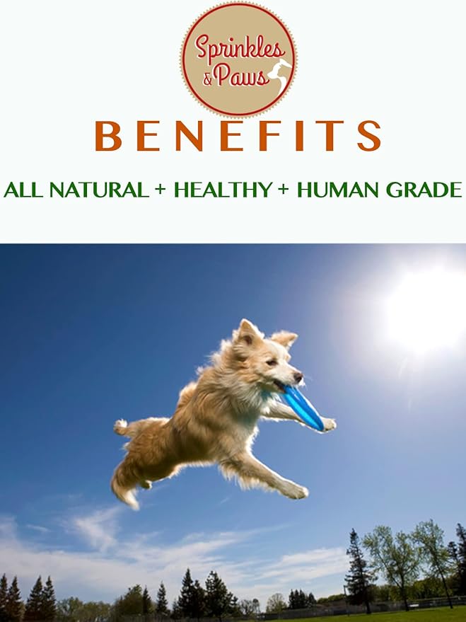 Sprinkles & Paws Pure Liver Sprinkles | Beef Liver Powder for Dogs | Add to Food as a Topper or Delicious pet Treat | Helps with Eating