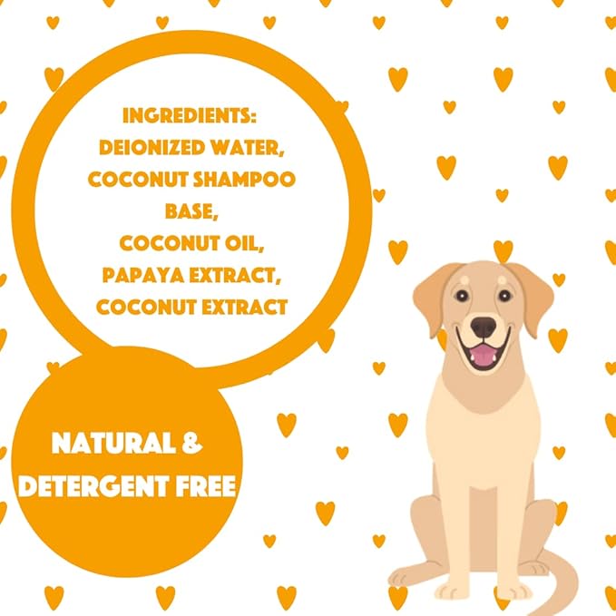Natural Waterless Bath Spray, Moisturizing Coconut Papaya, for Dogs, 8oz