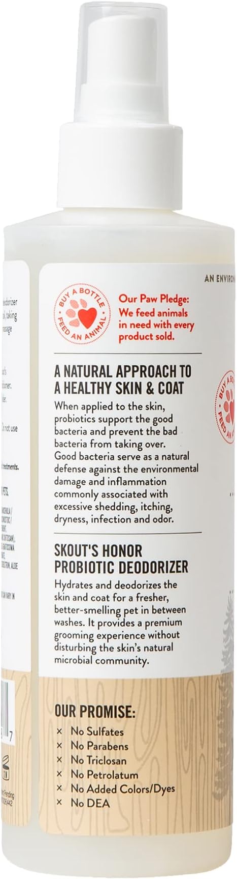SKOUT'S HONOR Pet Deodorizer Spray- Hydrating Daily-Use with Avocado Oil & Omega-3s, Paraben & Sulfate-Free, 97% Natural, 8oz, Dog of The Woods