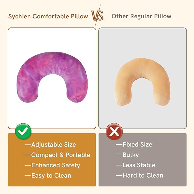 Dog Neck Pillow, Dog Cat Calming Pillow Soft, Fluffy Cozy Pet Body Pillow,Anxiety Relief Pillow for Joint Relief Sleeping Improve