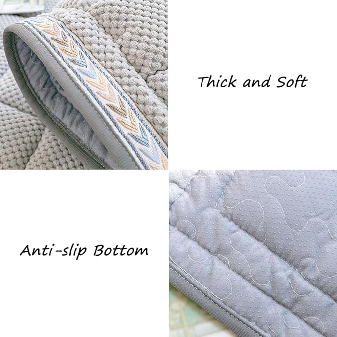 Dog Couch Cover Protector, Couch Cover for Dogs Washable, Pet Couch Covers for Sofa, Non Slip Dog Bed Sofa Cover (Gray, 27.6" x 70.9")