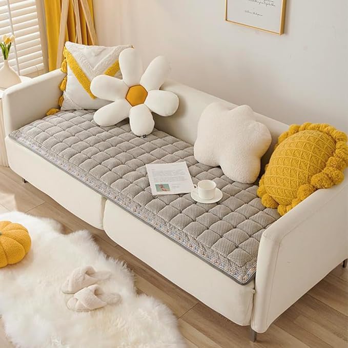 Dog Couch Cover Protector, Couch Cover for Dogs Washable, Pet Couch Covers for Sofa, Non Slip Dog Bed Sofa Cover (Gray, 27.6" x 82.7")