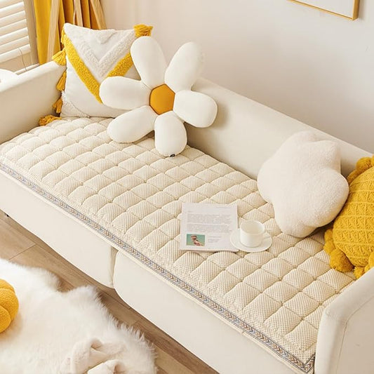 Dog Couch Cover Protector, Couch Cover for Dogs Washable, Pet Couch Covers for Sofa, Non Slip Dog Bed Sofa Cover (Beige, 27.6" x 59.1")