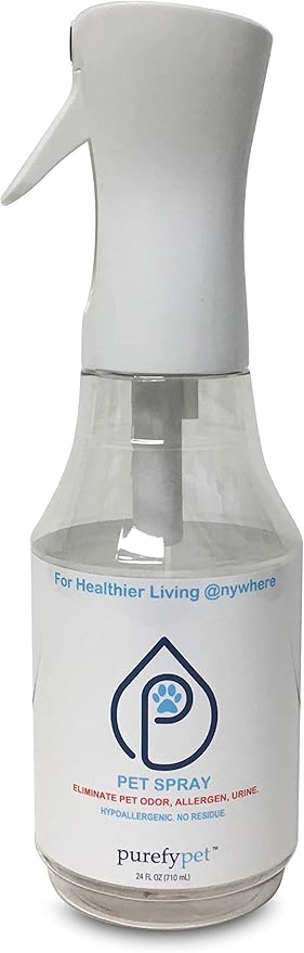 Pet Spray (24oz) Clean away pet matters and pet urine from the environment. Pet Odor Eliminator. Unscented. No Residue.