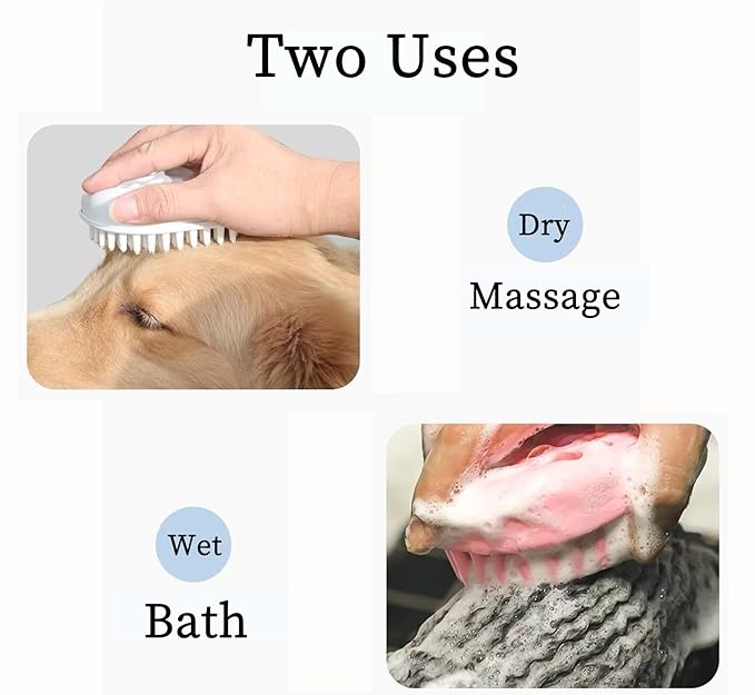 Scalable Small Grooming Dog Brush, Puppy Massaging Hair Brush, for Small Dogs Cats Rabbits of All Hair Types (Deep Pink)