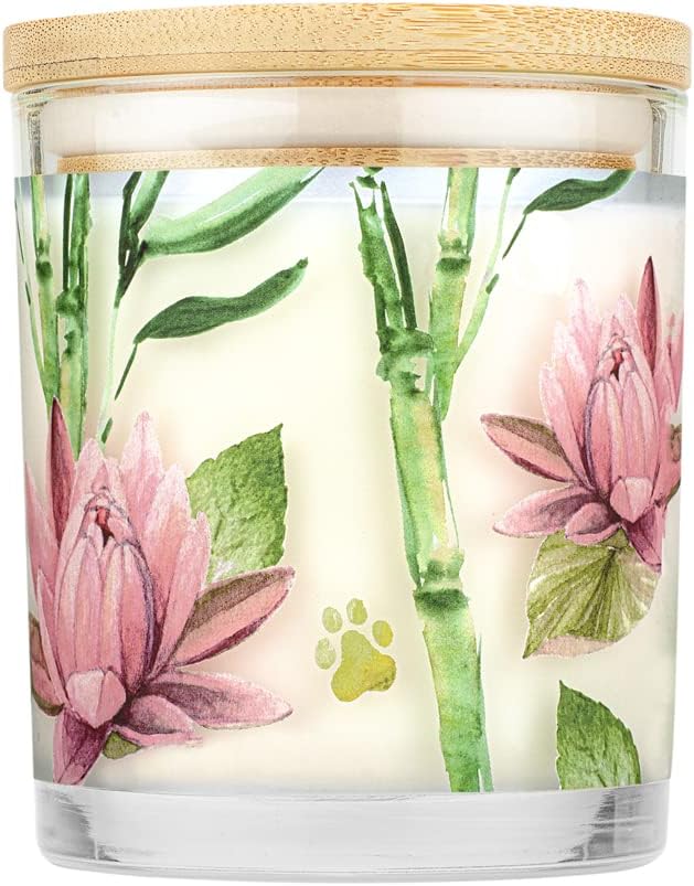 One Fur All - Pet Odor Eliminator Natural Soy Wax, Bamboo Watermint, 9 Oz Jar
