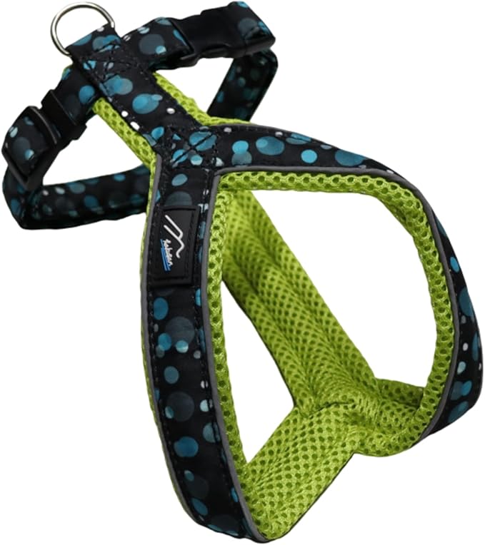 Hakusan Y Harness Dot - Dot Pattern Mesh Harness (40, Lime)