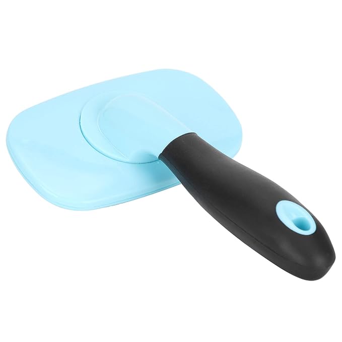 Pet Hair Comb, Cat Dog Cleaning Hair Massage Comb 360° Rotation Deshedding Slicker Brush Pet Removal Comb Grooming Tool(Blue)