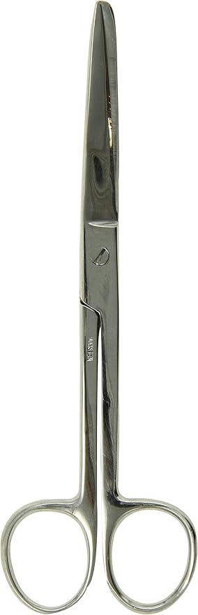 Surgical Scissors S/B 6.5-Inch Curved Stainless Steel Curved Beveled Edge