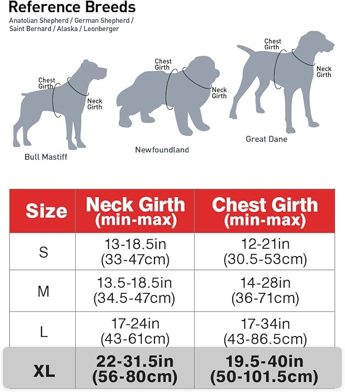 Joytale No Pull Dog Harness for Extra Large Dogs, Reflective Pet Vest with Front Clip, Adjustable Soft Padded Harnesses with Easy Control Handle for Training and Walking, Red, XL