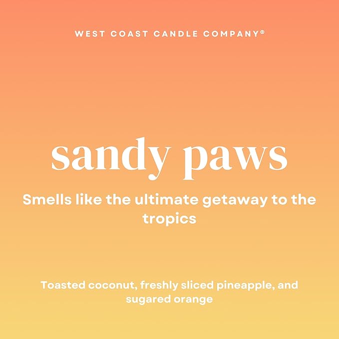 Pet Friendly Wax Melts | Pet Safe Wax Melts | All Natural Dog Safe Wax Melts | Non-Toxic Wax Melts | Pet Odor Eliminator | Pure Soy Wax Melts | Veterinarian Approved (Sandy Paws)