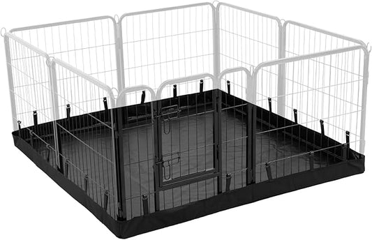 PJYuCien Rectangle Dog Playpen Bottom Pad - Fits 8 Panels 24" Width Metal Dog Pen -48"x48" Size 600D Oxford Cloth Waterproof Playpen Bottom Pad (Note:No Playpen)