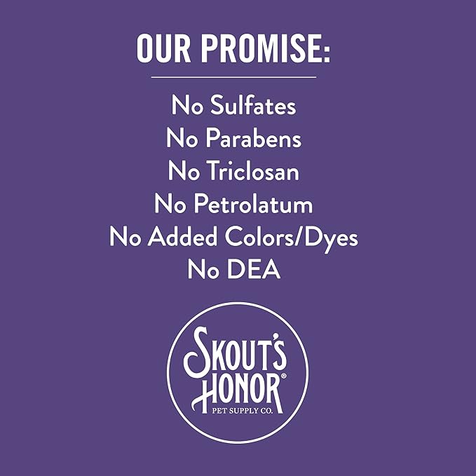 Skout's Honor Pet Deodorizer Spray- Hydrating Daily-Use with Avocado Oil & Omega-3s, Paraben & Sulfate-Free, 97% Natural, 8oz, Lavender