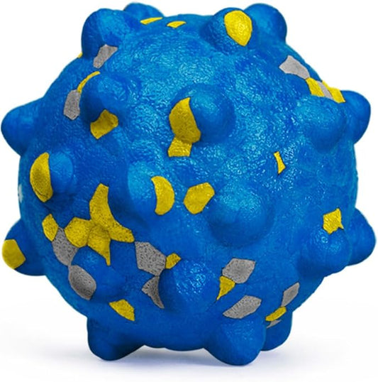 Dog Balls for Aggressive Chewers,Indestructible Tennis Balls for Dogs, Durable Bouncy Dog Toy Balls, Interactive Dog Toys for Fetch Game, Lightweight Floating Balls (Blue Small)