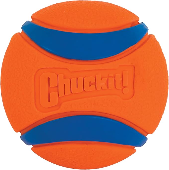 Chuckit! Kick Fetch Ball Dog Toy, Large (8 Inch) & Ultra Ball Dog Toy, Large (3.0 Inch Diameter) Pack of 1, for breeds 60-100 lbs